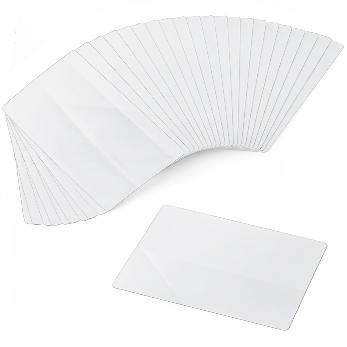 Clear Plastic Placemats Set of 4-17.5x12 Transparent Vinyl Table Mats