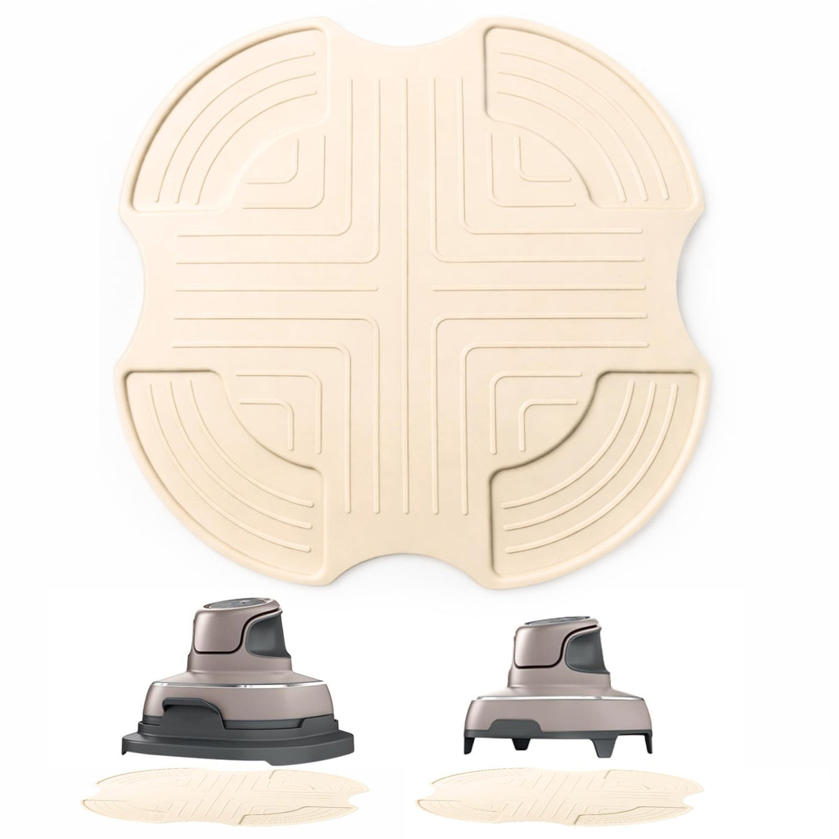Silicone Heat Resistant mat for Ninja Crispi Air Fryer,Heat-Insulating Accessories Compatible with Ninja crispi FN101 containers,Kitchen Air Fryer Trivet (Cyberspace)