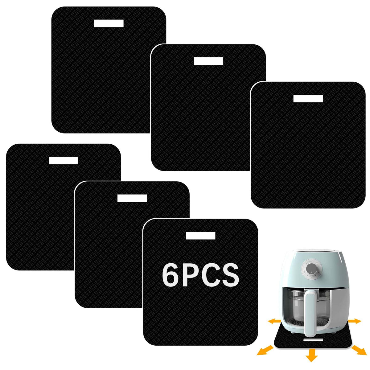 4 PCS Heat Resistant Mat with Sliding Function for Air Fryer Mat,12 * 14in Countertop Protector Mat Coffee Maker Mat and Oven,Suitable for most kitchen Electric appliance