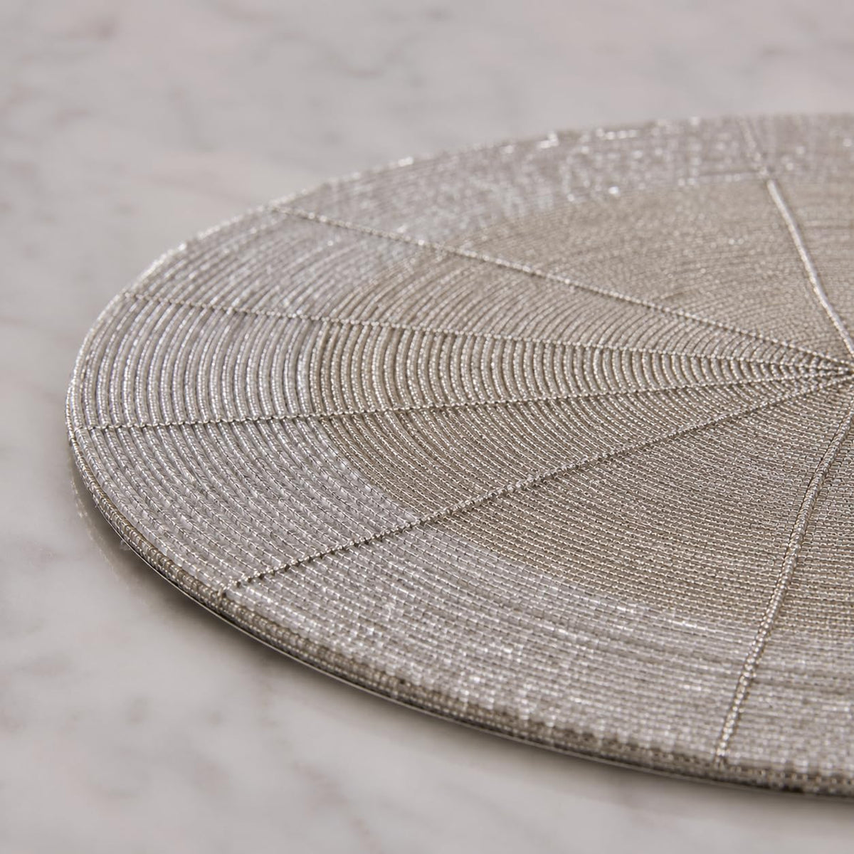 Beaded Placemats 13 Inch Round, Decorative Charger Placemats
