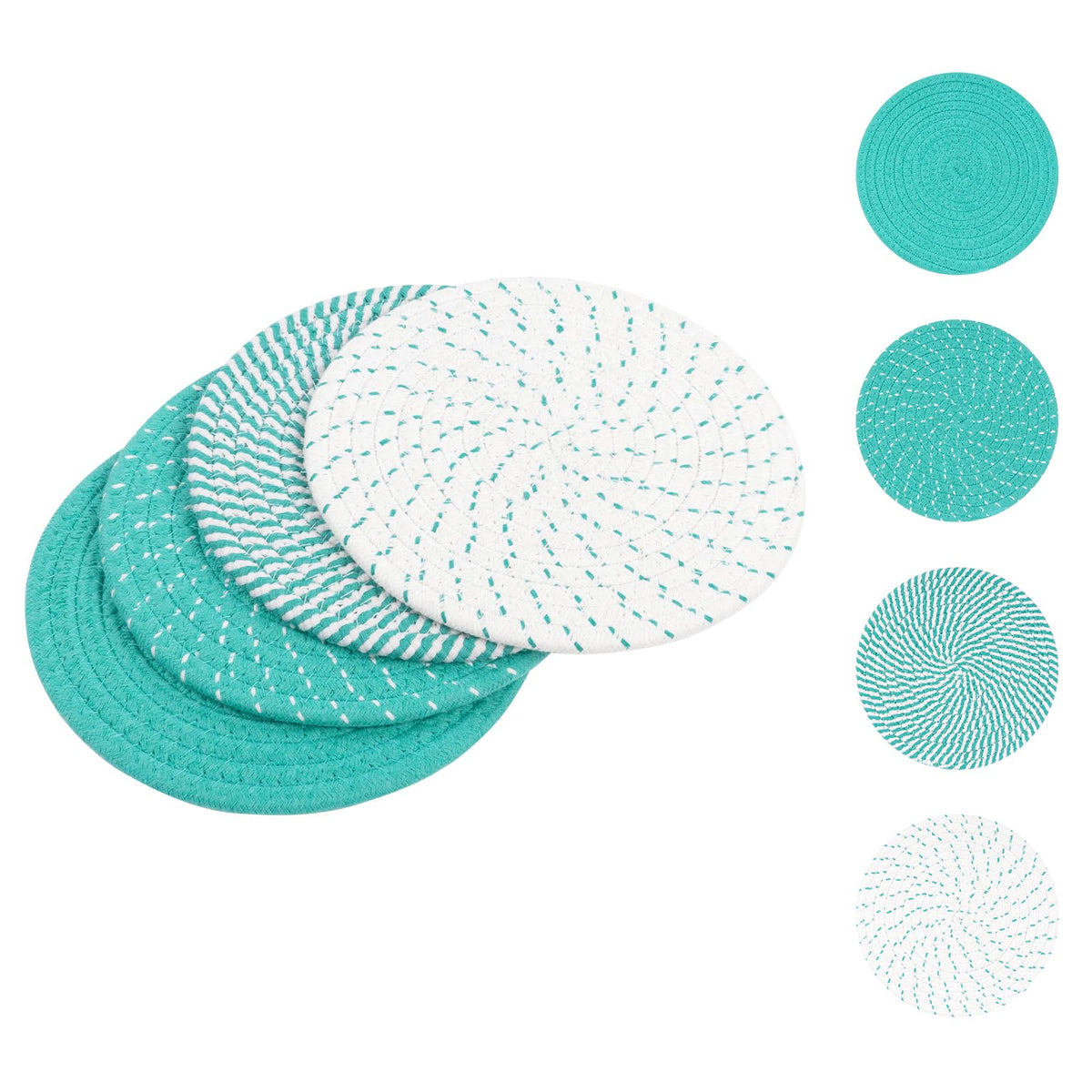 SHACOS 8 Inches Trivets for Hot Dishes, 4 Pieces
