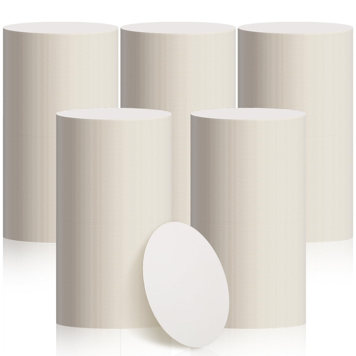 TaoBary 800 Pcs Round Cardboard Coasters Bulk, 4 Inch 1mm Thick,White