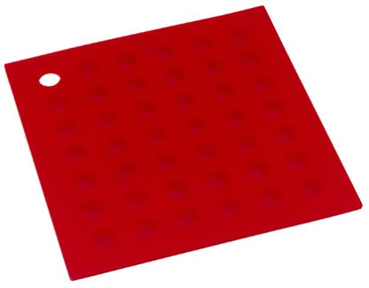 Lamson Silicone Pot Holder, 7x7 in Heat Resistant Trivet, Black