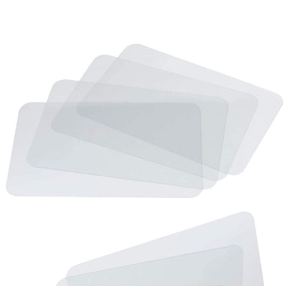 Clear Plastic Placemats Set of 4-17.5x12 Transparent Vinyl Table Mats