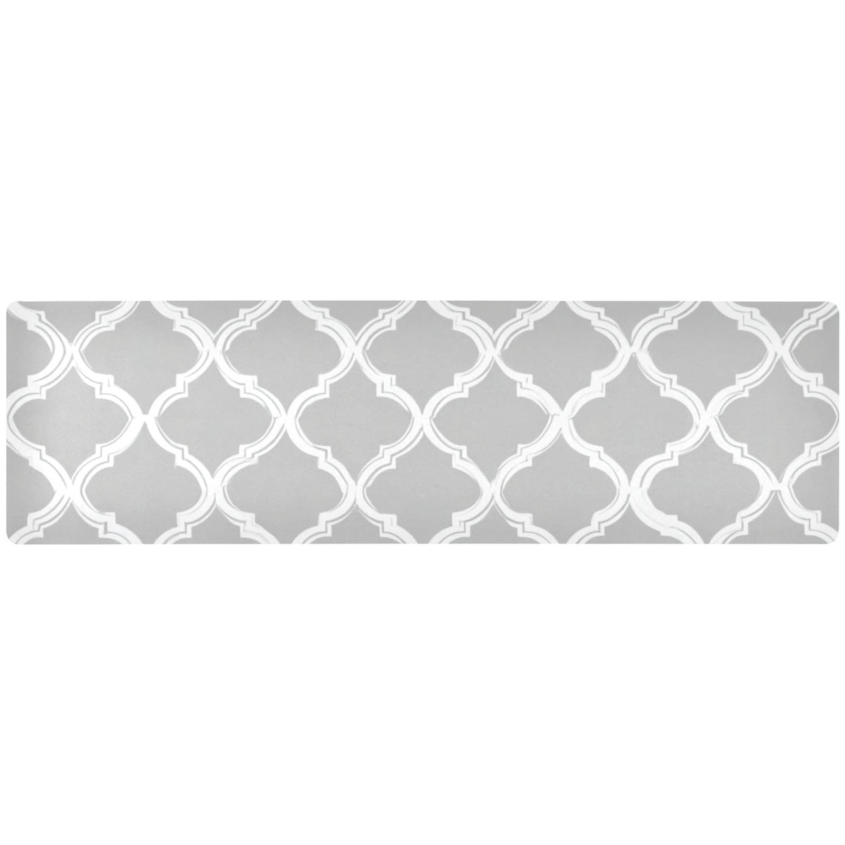 2 in 1 Table Runner Trivet for Hot Pots and Pans Heat Resistant Non Slip Waterproof 39 x 12 Inch Decorative Table Protector for Kitchen Countertop Marble Grey