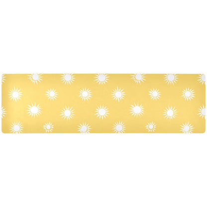 2 in 1 Heat Resistant Table Runner Trivet for Hot Pots and Pans 39 x 12 Inch Long Hot Pad Decorative Table Protector for Kitchen Countertop Tree of Life Floral Leaves
