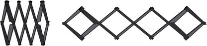 Joseph Joseph Stretch Folding Silicone Trivet for Hot Pots and Pans, Expanding Nonslip Stand, Heat Resistant mat for Kitchen Worktop - Black