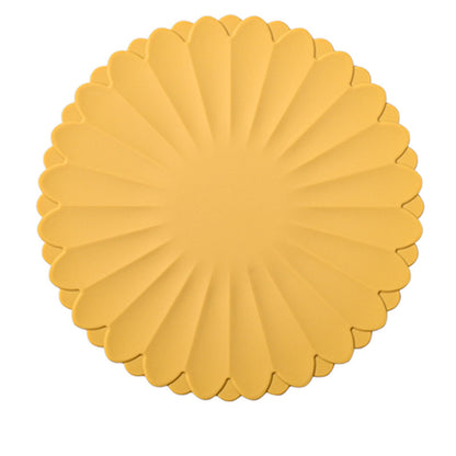 Heat-Resistant Silicone Trivet Mats, Non-Slip Hot Plate Holder for Kitchen Countertops & Dining Table, Reusable Pot Holder Pad with Secure Grip, Dishwasher Safe (Green, Diameter: 30cm/11.81")