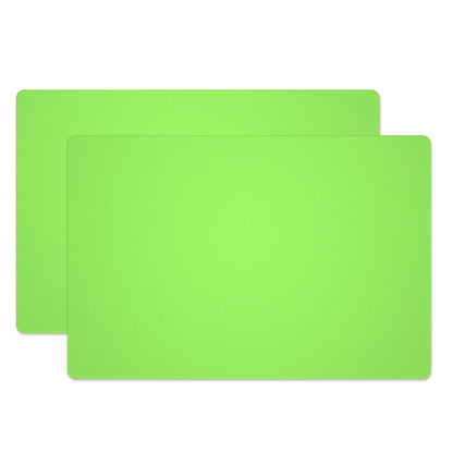 Silicone Placemats, Food-Grade Non-Slip Waterproof, Dining, Stain Resistant, Countertop Protector, Kitchen Counter Mat, Heat Resistant, Baking mat Dishwasher Safe (15.7x11.8Inch-4pack, Gray)