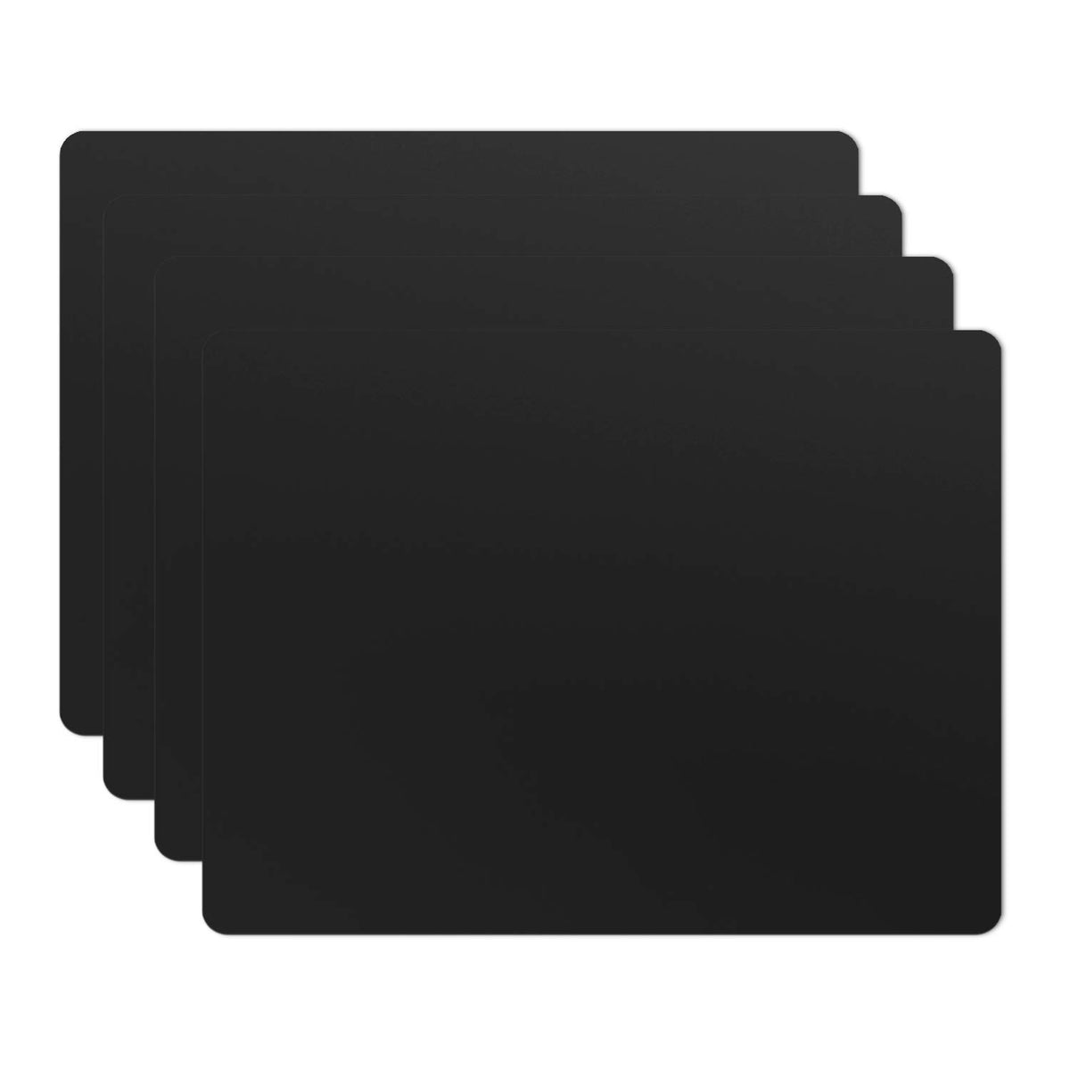 Silicone Placemats, Food-Grade Non-Slip Waterproof, Dining, Stain Resistant, Countertop Protector, Kitchen Counter Mat, Heat Resistant, Baking mat Dishwasher Safe (15.7x11.8Inch-4pack, Gray)