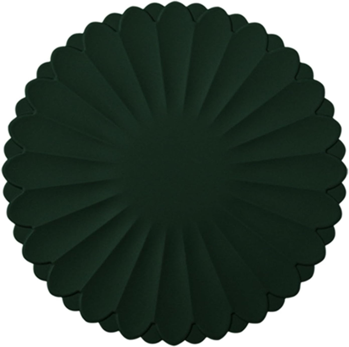 Heat-Resistant Silicone Trivet Mats, Non-Slip Hot Plate Holder for Kitchen Countertops & Dining Table, Reusable Pot Holder Pad with Secure Grip, Dishwasher Safe (Green, Diameter: 30cm/11.81")