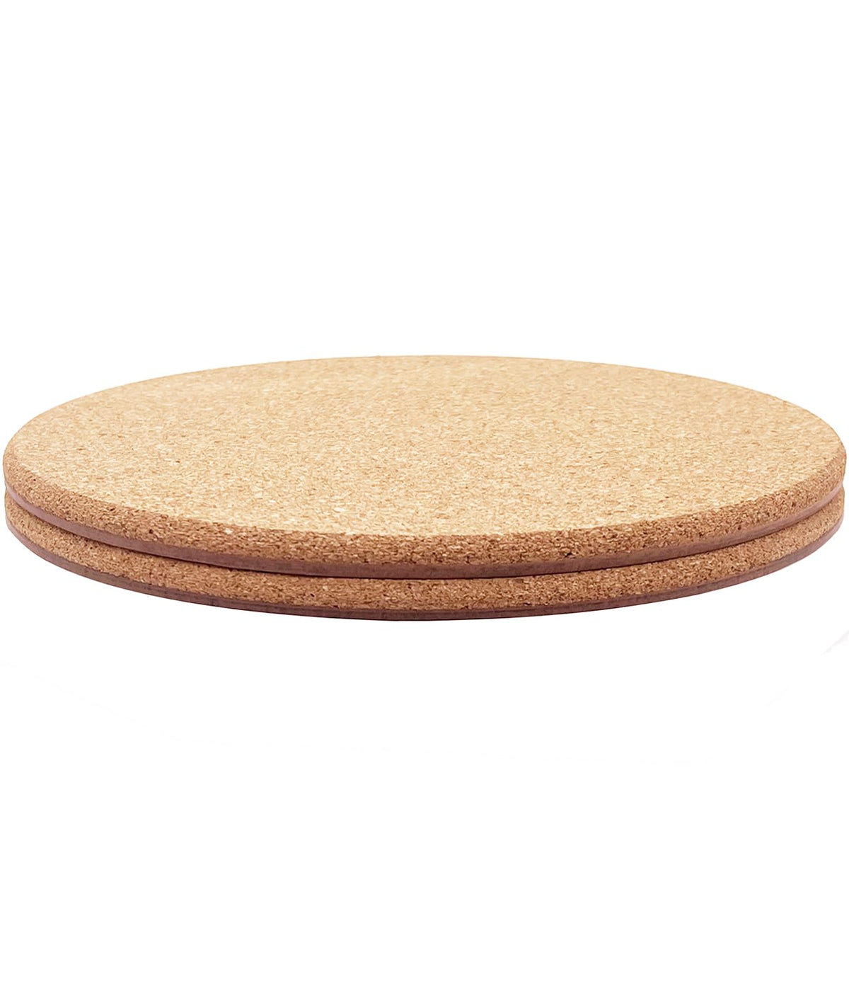 Cork Plant Coasters, Double Layers Hard Cork, 8 Inch, 4 Pcs