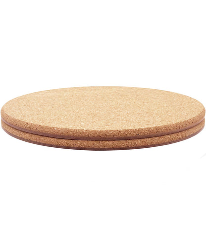 Cork Plant Coasters, Double Layers Hard Cork, 8 Inch, 4 Pcs