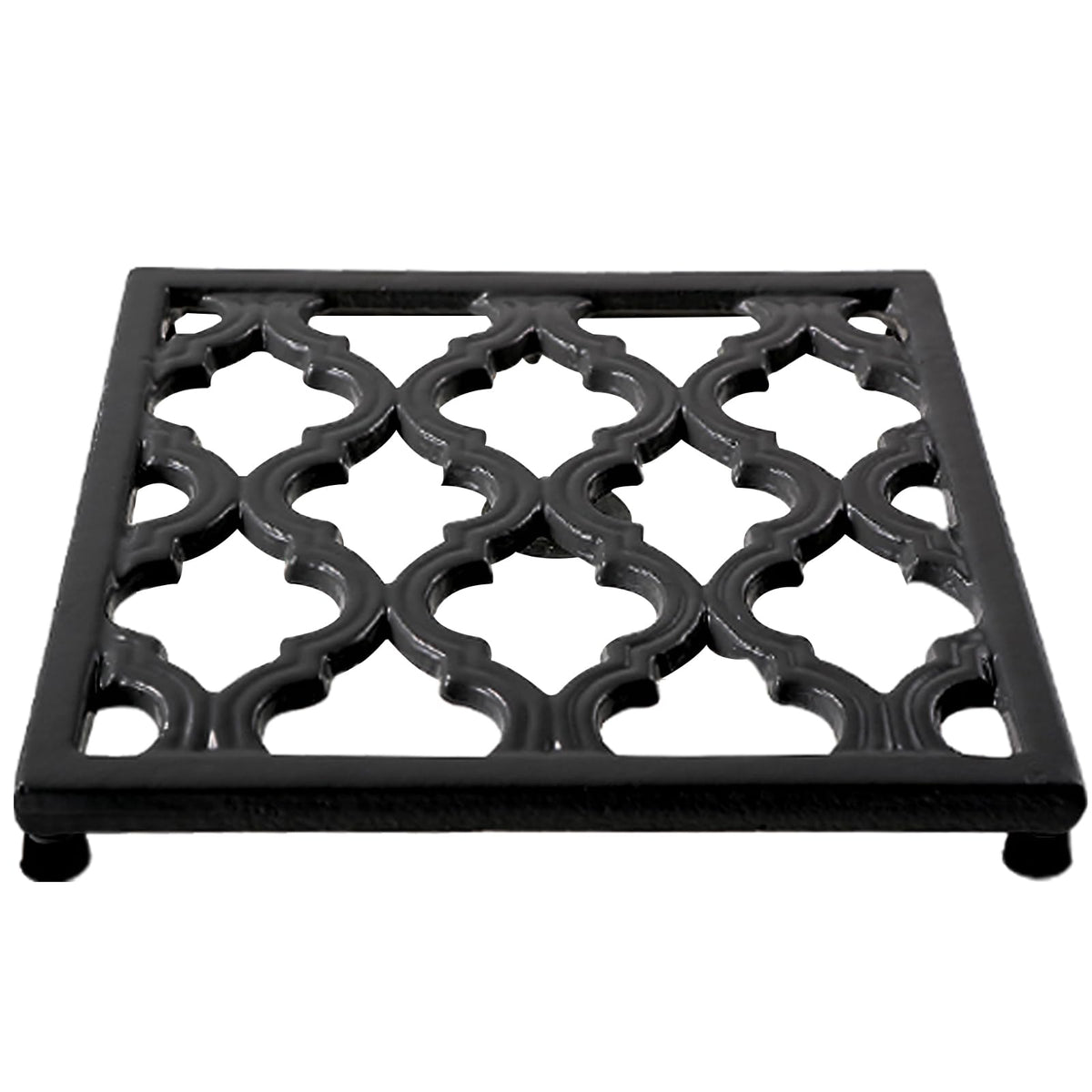JOGREFUL Cast Iron Trivets, Kitchen Pot Heat Resistant Mats Gray, 2 Pack