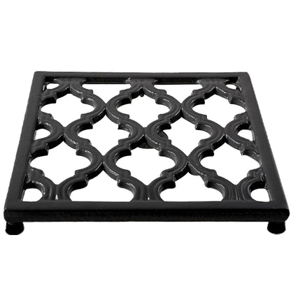 JOGREFUL Cast Iron Trivets, Kitchen Pot Heat Resistant Mats Gray, 2 Pack