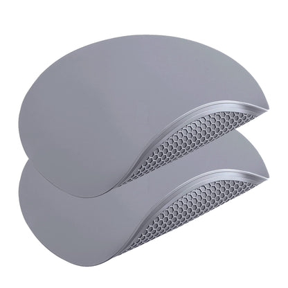 To encounter Silicone Microwave Mat - Round 12" x 12" - Set of 4 Heat Resistant Multifunctional Mat, Splatter Guard, Trivet, Hot Pad, Pot Holder