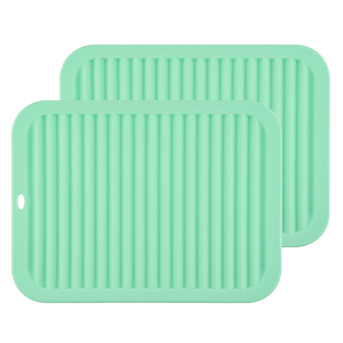 Silicone Hot Pads for Kitchen, Trivets for Hot Pots and Pans, Multi-Purpose Trivets for Quartz Countertops, Non Slip Trivet Mat, Silicone Mats for Kitchen Counter Pot Holders Set 2 Black