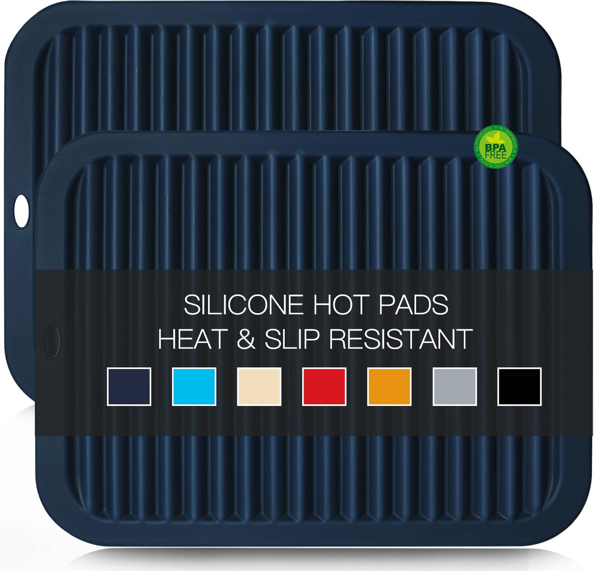 Silicone Trivets for Hot Dishes, 4 PCS Multipurpose Heat Resistant Mat Thick Silicone Hot Pads Pot Holders for Kitchen Counter, Flexible Jar Opener Food Grade Spoon Holder, Silicone Coasters (Almond)