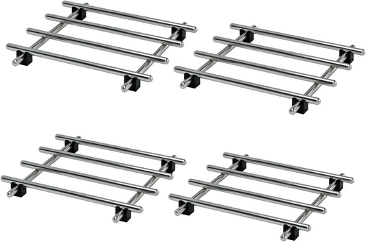 4Pcs Stainless Steel Trivet for Hot Dishes, Lightweight Metal Trivets for Hot Pots and Pans, Metal Cooling Rack, Mini Heat Resistant Mats for Countertop Cooling, Cooking Baking Pans Holder, 7"x7"