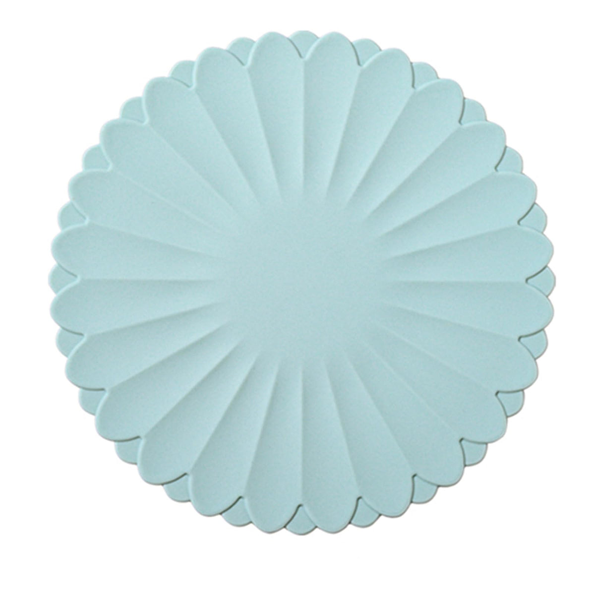 Heat-Resistant Silicone Trivet Mats, Non-Slip Hot Plate Holder for Kitchen Countertops & Dining Table, Reusable Pot Holder Pad with Secure Grip, Dishwasher Safe (Green, Diameter: 30cm/11.81")