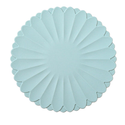 Heat-Resistant Silicone Trivet Mats, Non-Slip Hot Plate Holder for Kitchen Countertops & Dining Table, Reusable Pot Holder Pad with Secure Grip, Dishwasher Safe (Green, Diameter: 30cm/11.81")