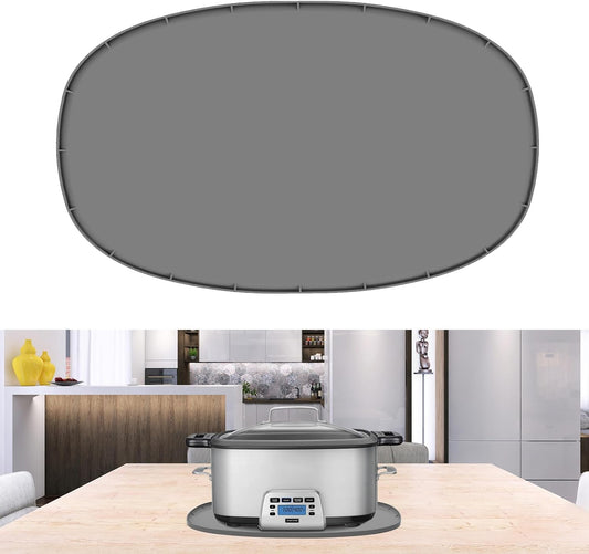 Heat Resistant Mat for 6-8 Quart Slow Cooker, Silicone Trivet