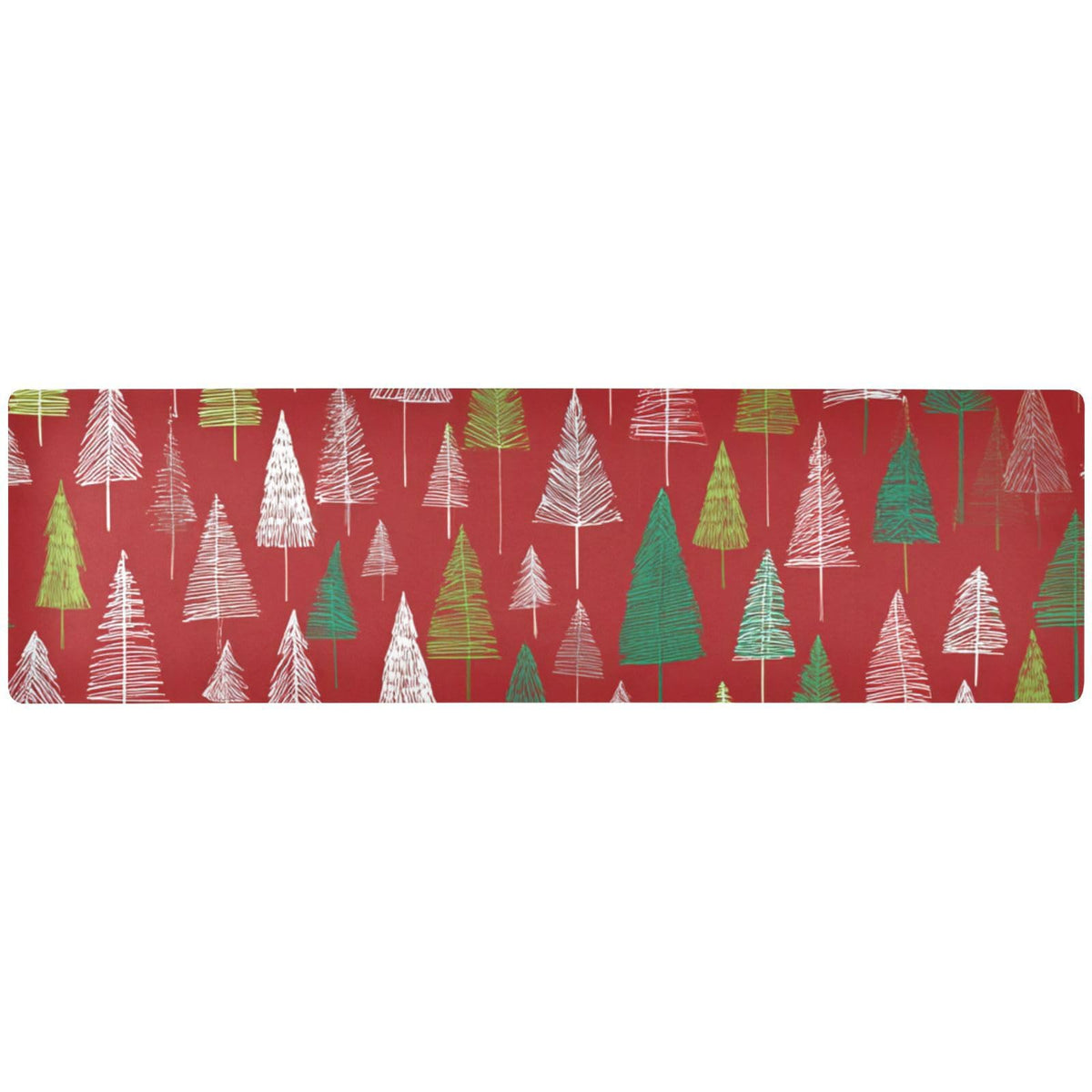 2 in 1 Heat Resistant Table Runner Trivet for Hot Pots and Pans 39 x 12 Inch Long Hot Pad Decorative Table Protector for Kitchen Countertop Tree of Life Floral Leaves