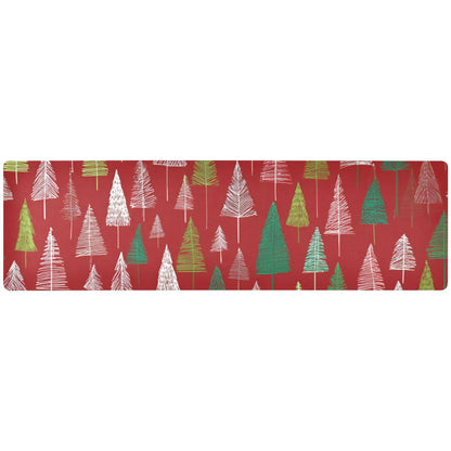 2 in 1 Heat Resistant Table Runner Trivet for Hot Pots and Pans 39 x 12 Inch Long Hot Pad Decorative Table Protector for Kitchen Countertop Tree of Life Floral Leaves