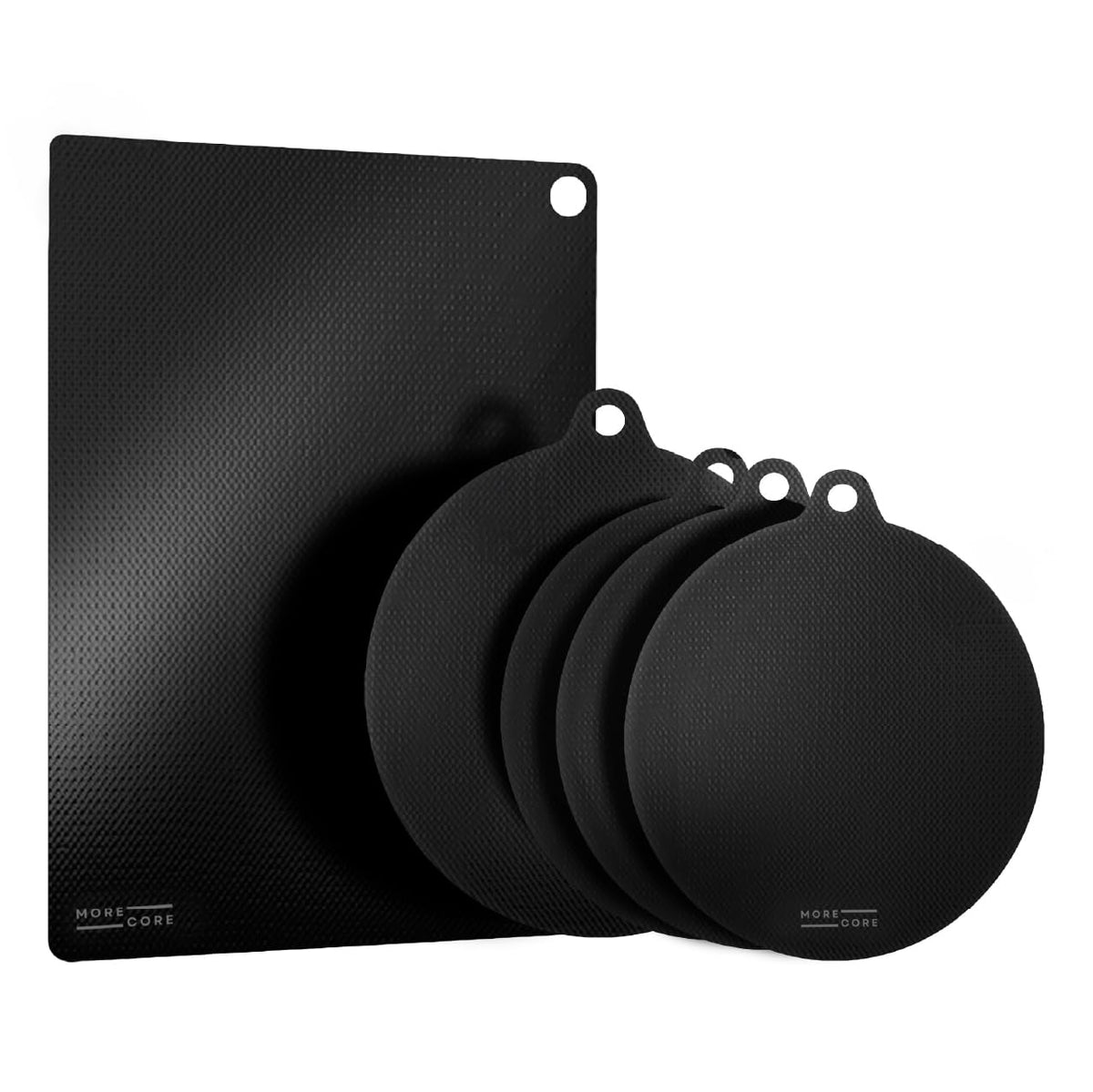 Induction Cooktop Protector Silicone Mat Hob Cover 2x8.66 + 2x9.45''