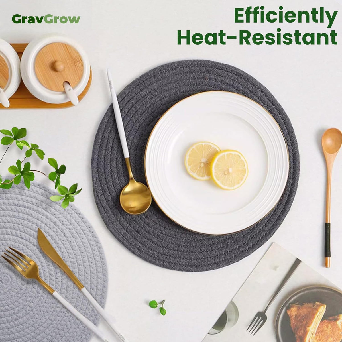 10 Inch Trivets for Hot Dishes, 4 Pcs