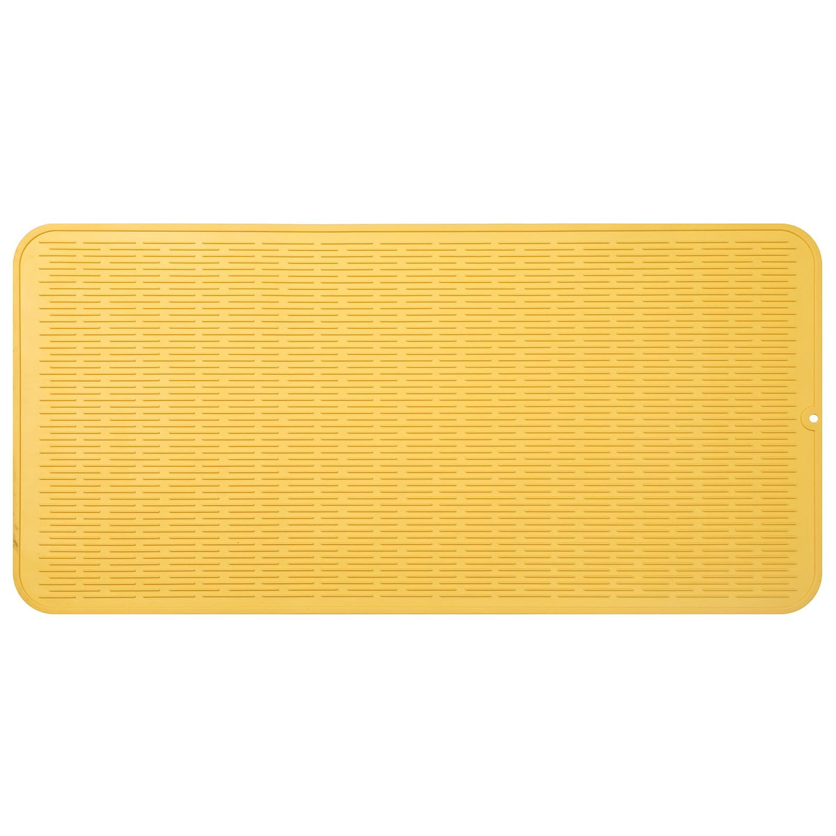 MicoYang Silicone Dish Drying Mat — Quick-Dry Ridges Counter & Sink Pad, Heat-Resistant Trivet to 450°F, Non-Slip & Dishwasher Safe, Roll-Up Storage, 18 Colors & 9 Sizes (Black, 16"×12")