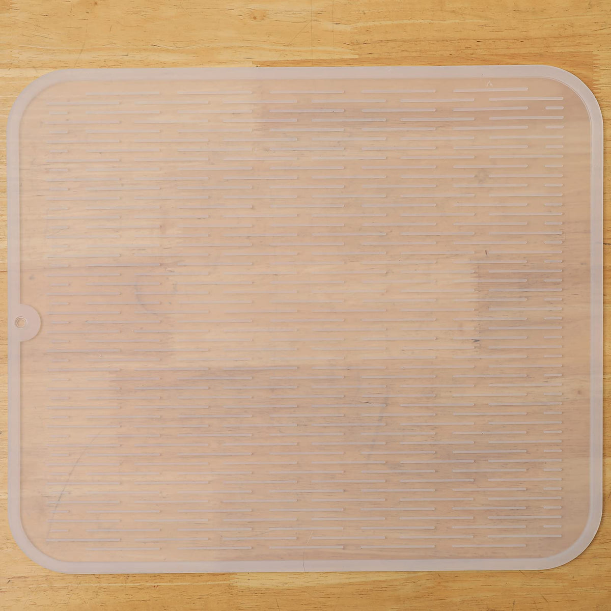 MicoYang Silicone Dish Drying Mat — Quick-Dry Ridges Counter & Sink Pad, Heat-Resistant Trivet to 450°F, Non-Slip & Dishwasher Safe, Roll-Up Storage, 18 Colors & 9 Sizes (Black, 16"×12")