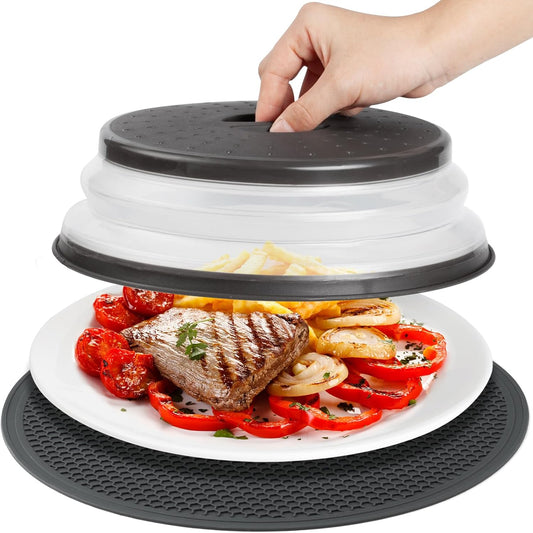 Microwave Splatter Cover & Silicone Mat, 10inch