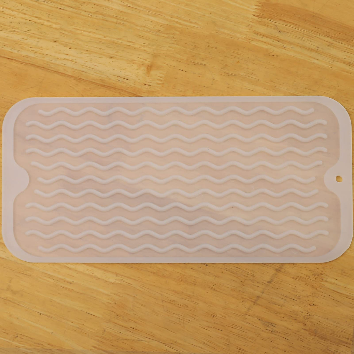 MicoYang Silicone Dish Drying Mat — Quick-Dry Ridges Counter & Sink Pad, Heat-Resistant Trivet to 450°F, Non-Slip & Dishwasher Safe, Roll-Up Storage, 18 Colors & 9 Sizes (Black, 16"×12")