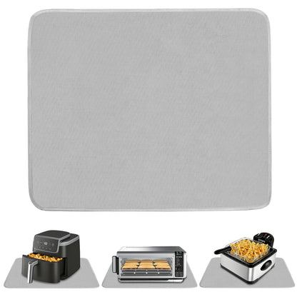 TOHONFOO Heat Resistant Mats for Countertop & Air Fryer, 18x15 in, Gray