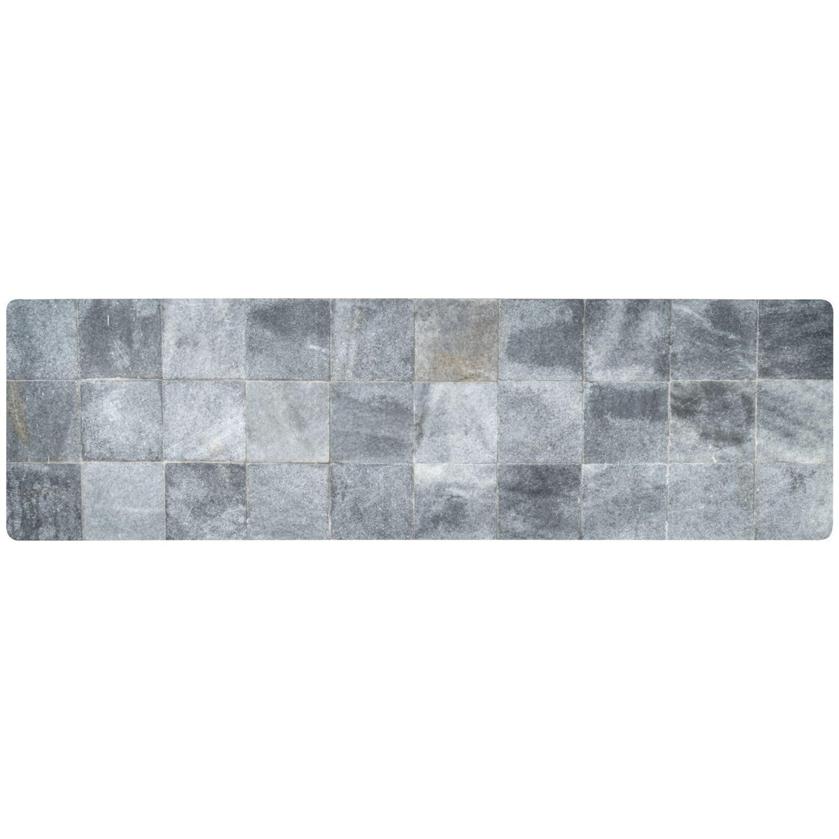 2 in 1 Table Runner Trivet for Hot Pots and Pans Heat Resistant Non Slip Waterproof 39 x 12 Inch Decorative Table Protector for Kitchen Countertop Marble Grey