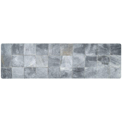 2 in 1 Table Runner Trivet for Hot Pots and Pans Heat Resistant Non Slip Waterproof 39 x 12 Inch Decorative Table Protector for Kitchen Countertop Marble Grey