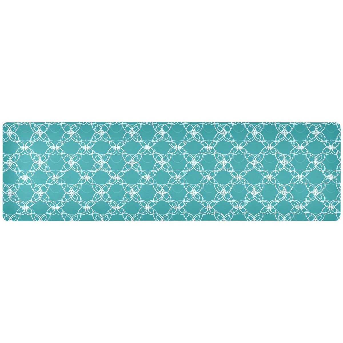 2 in 1 Heat Resistant Table Runner Trivet for Hot Pots and Pans 39 x 12 Inch Long Hot Pad Decorative Table Protector for Kitchen Countertop Tree of Life Floral Leaves