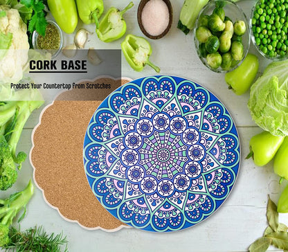 Ceramic Trivet for Hot Pots Pans Dishes, Heat Resistant, Set of 2