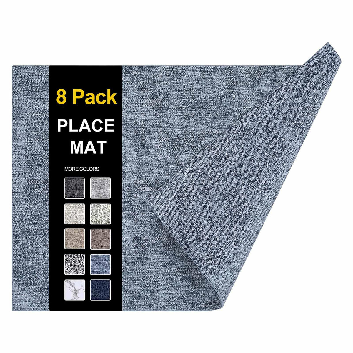 homing Faux Leather Heat Resistant Placemats 6 Packs