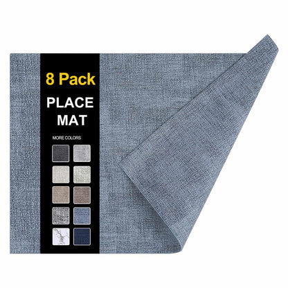 homing Faux Leather Heat Resistant Placemats 6 Packs