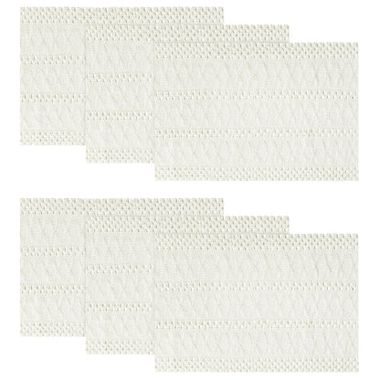 Artoid Mode Red Farmhouse Woven Rustic Hollow Placemats Set of 4-12x18 Inch