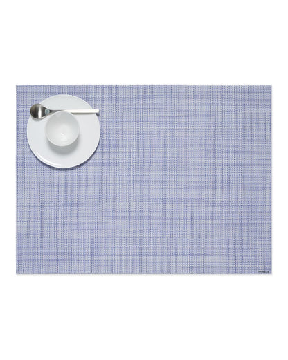 Chilewich Mini Basketweave Placemats, Round Woven Placemats Set of 4