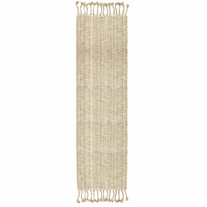 Sweet Home Collection 100% Cotton Placemats for Dining Room Rectangle Two Tone Woven Fabric 13" x 19" Soft Durable Table Mat Set, Set of 4, Eggshell