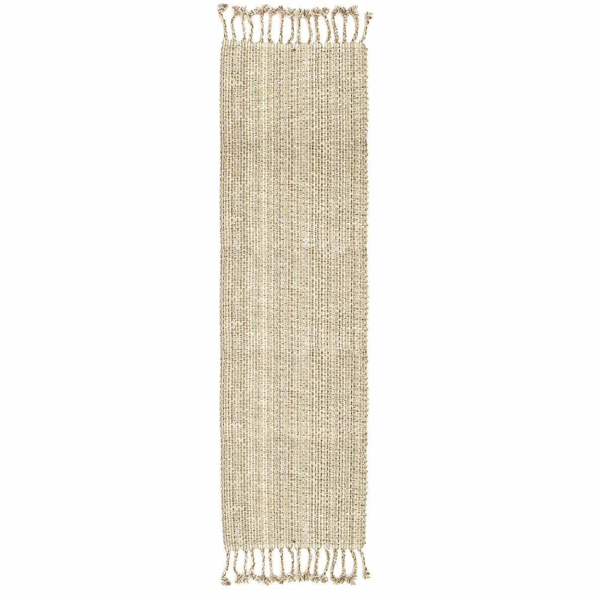 Sweet Home Collection 100% Cotton Placemats for Dining Room Rectangle Two Tone Woven Fabric 13" x 19" Soft Durable Table Mat Set, Set of 6, Eggshell