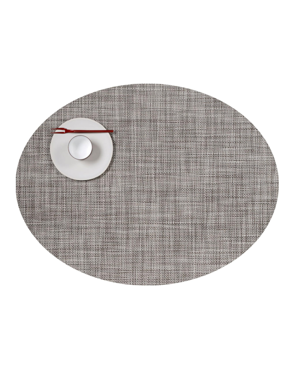 Chilewich Mini Basketweave Placemats, Round Woven Placemats Set of 4