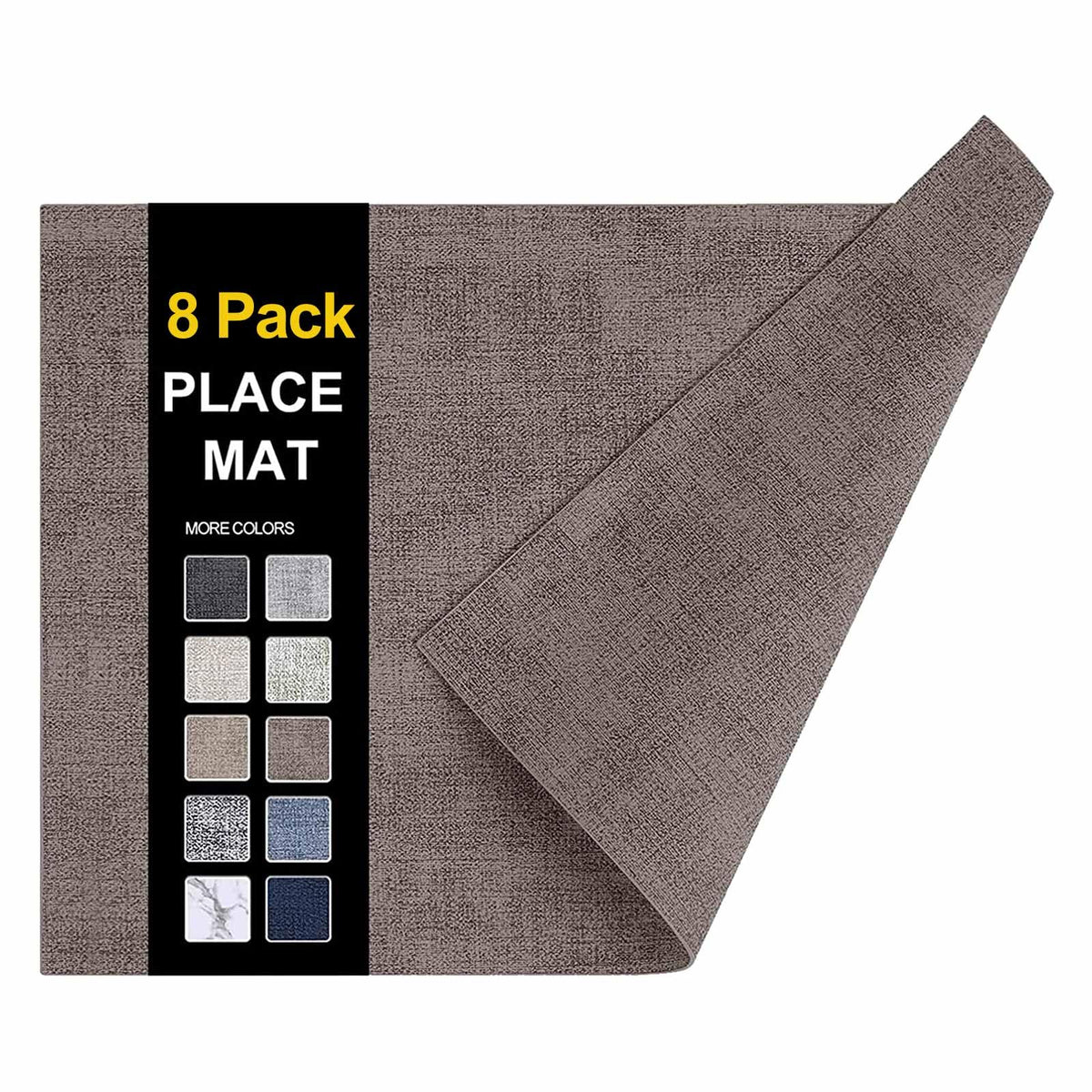 homing Faux Leather Heat Resistant Placemats 6 Packs