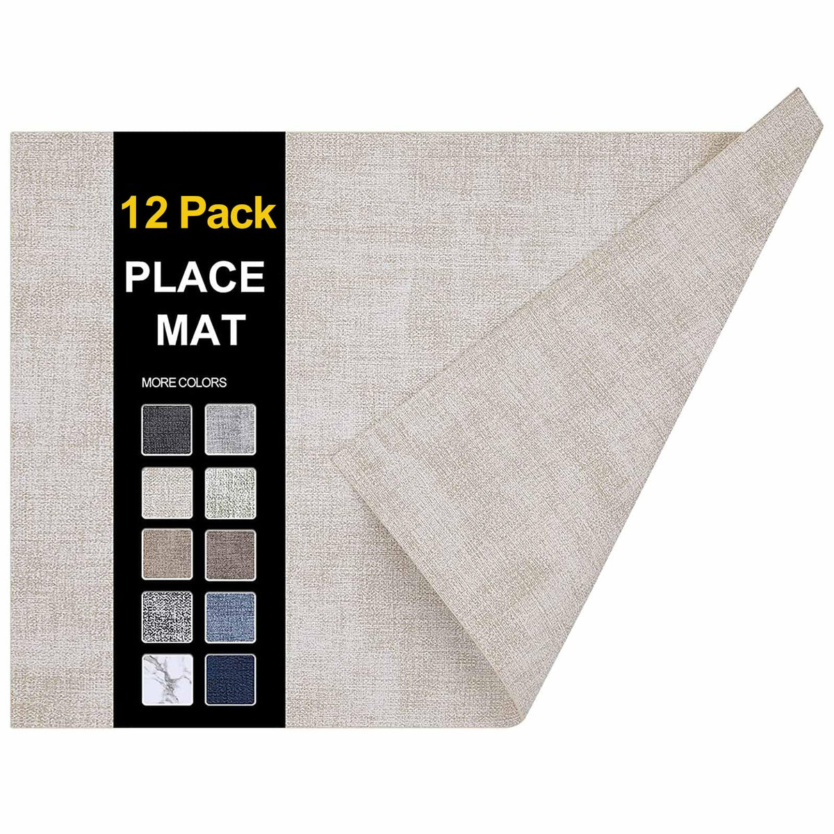 homing Faux Leather Heat Resistant Placemats 6 Packs