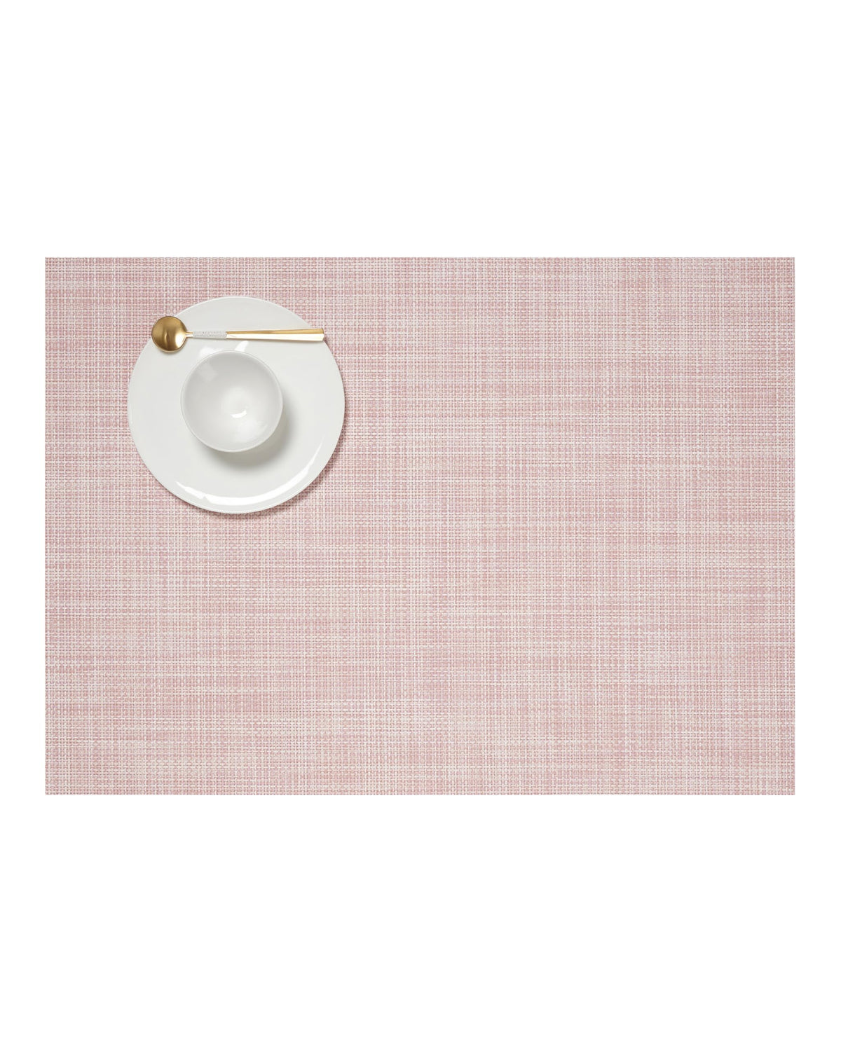 Chilewich Mini Basketweave Placemats, Round Woven Placemats Set of 4