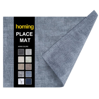 homing Faux Leather Heat Resistant Placemats 6 Packs